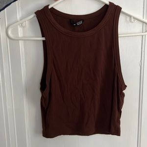 Shein brown crop top